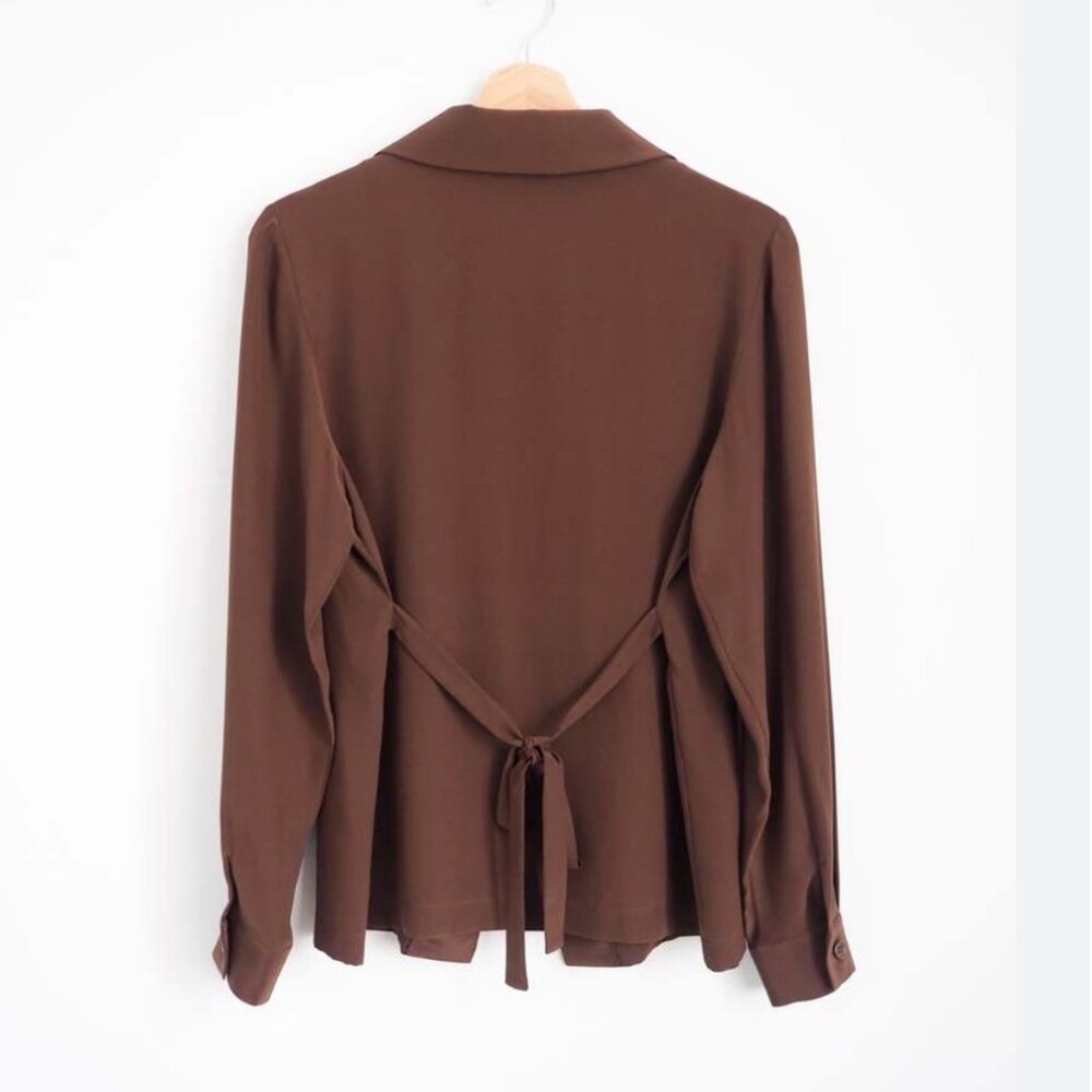Mirror Palais Great Expectations Blouse in Brown - Picture 3 of 5